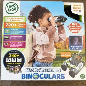 LEAP FROG MAGIC ADVENTURES BINOCULARS W/ CAMERA / NIGHT VISION / ADVENTURE GAMES